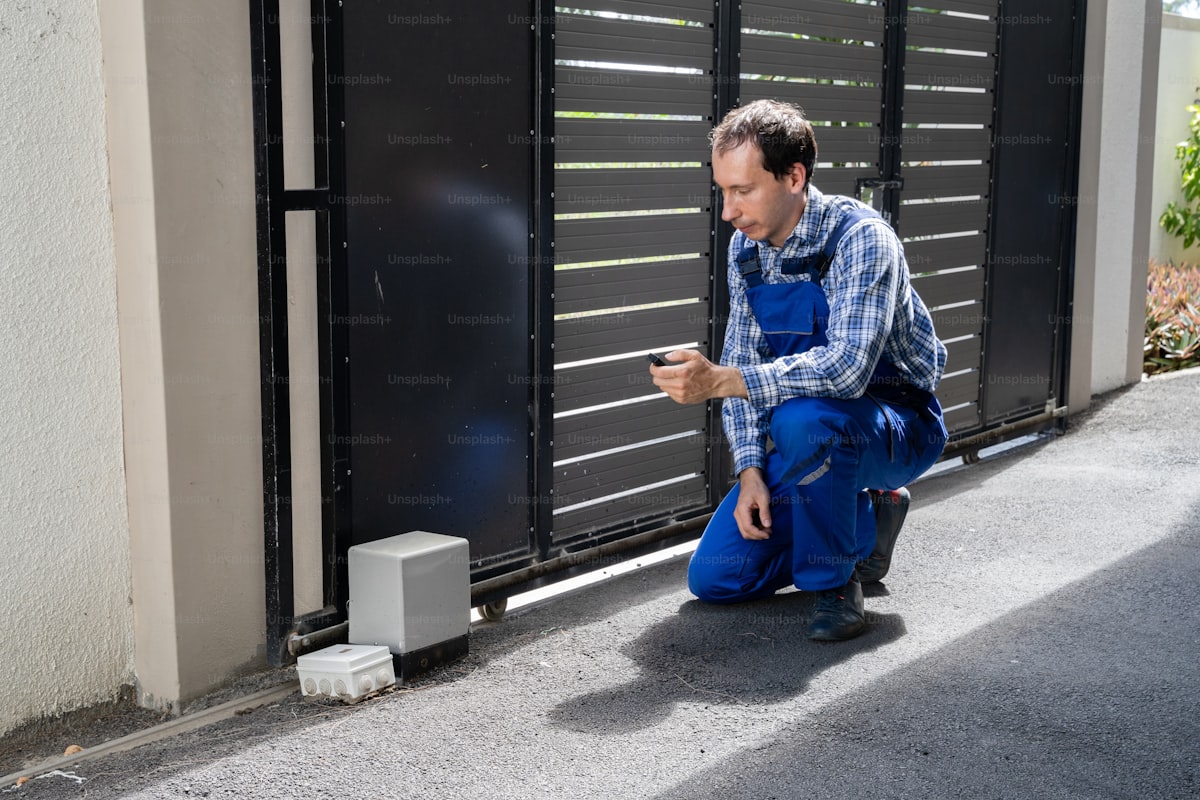 Modern digital access control system at gated community entrance
